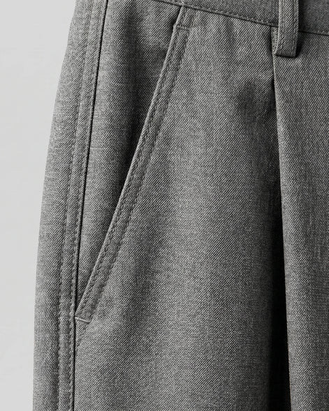 Men's Pleated Trousers Wide-Leg High-Waist Tailored Fit – Valedrian — view 4