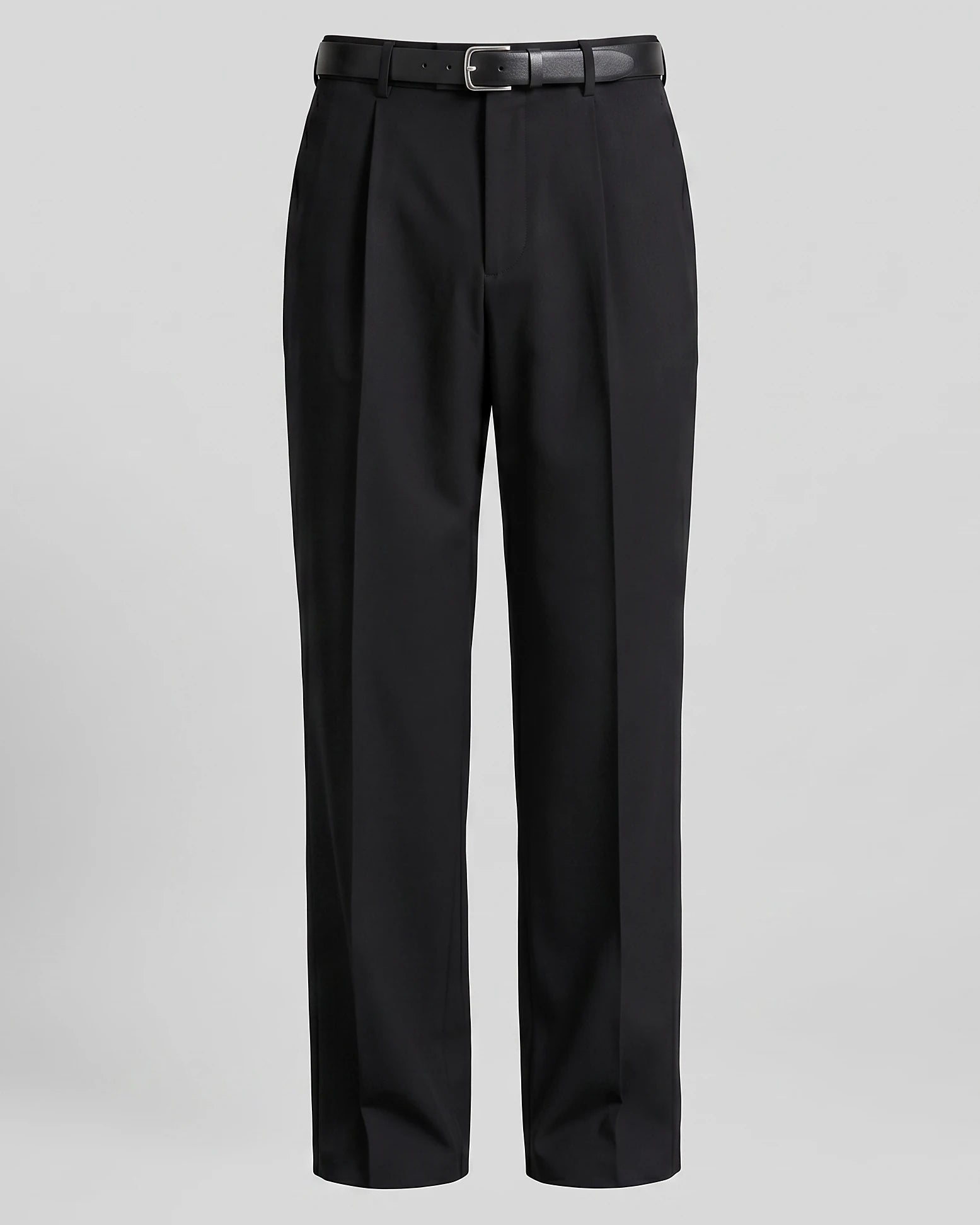 Men's Relaxed Fit Oversized Trousers – Black & White – Valedrian — view 10