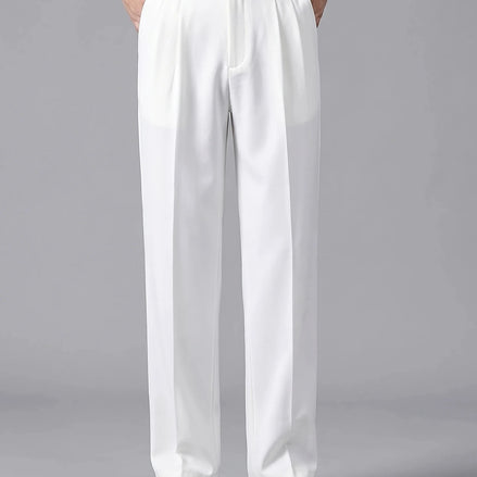 Men's Relaxed Fit Oversized Trousers – Black & White – Valedrian