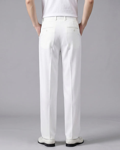 Men's Relaxed Fit Oversized Trousers – Black & White – Valedrian — view 3