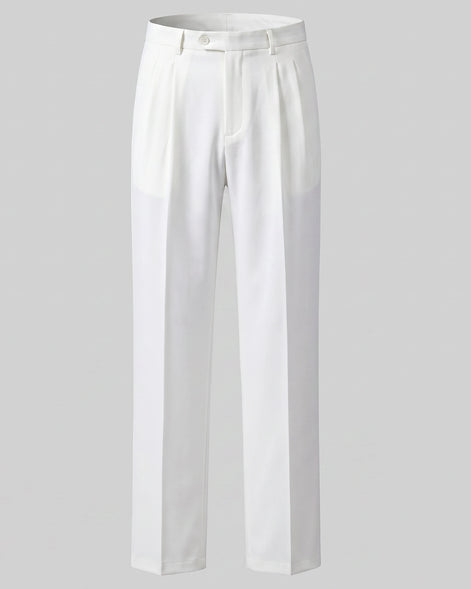 Men's Relaxed Fit Oversized Trousers – Black & White – Valedrian — view 5