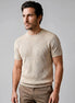 Men's Ribbed Knit T-Shirt Crew Neck Regular Fit – Valedrian