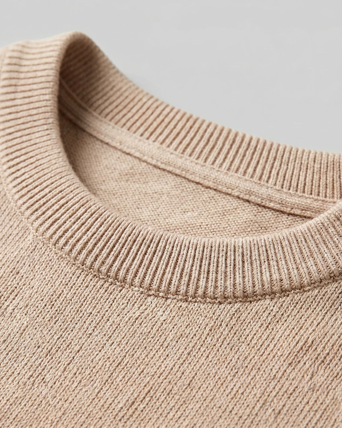 Men's Ribbed Knit T-Shirt Crew Neck Regular Fit – Valedrian — view 4