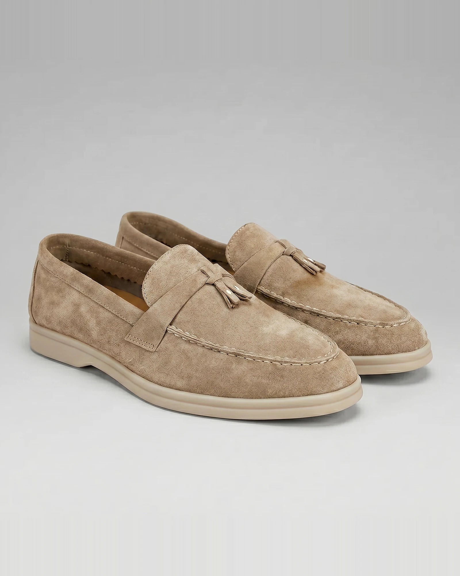 Men's Round Toe Loafers Synthetic Brown & Coffee, Sizes 5–13 - Valedrian — view 17