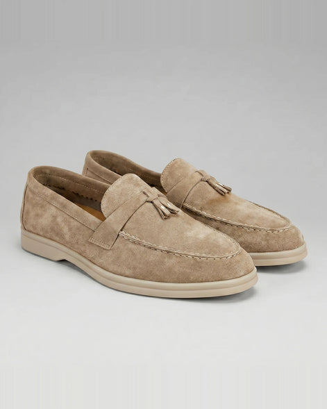 Men's Round Toe Loafers Synthetic Brown & Coffee, Sizes 5–13 - Valedrian — view 17