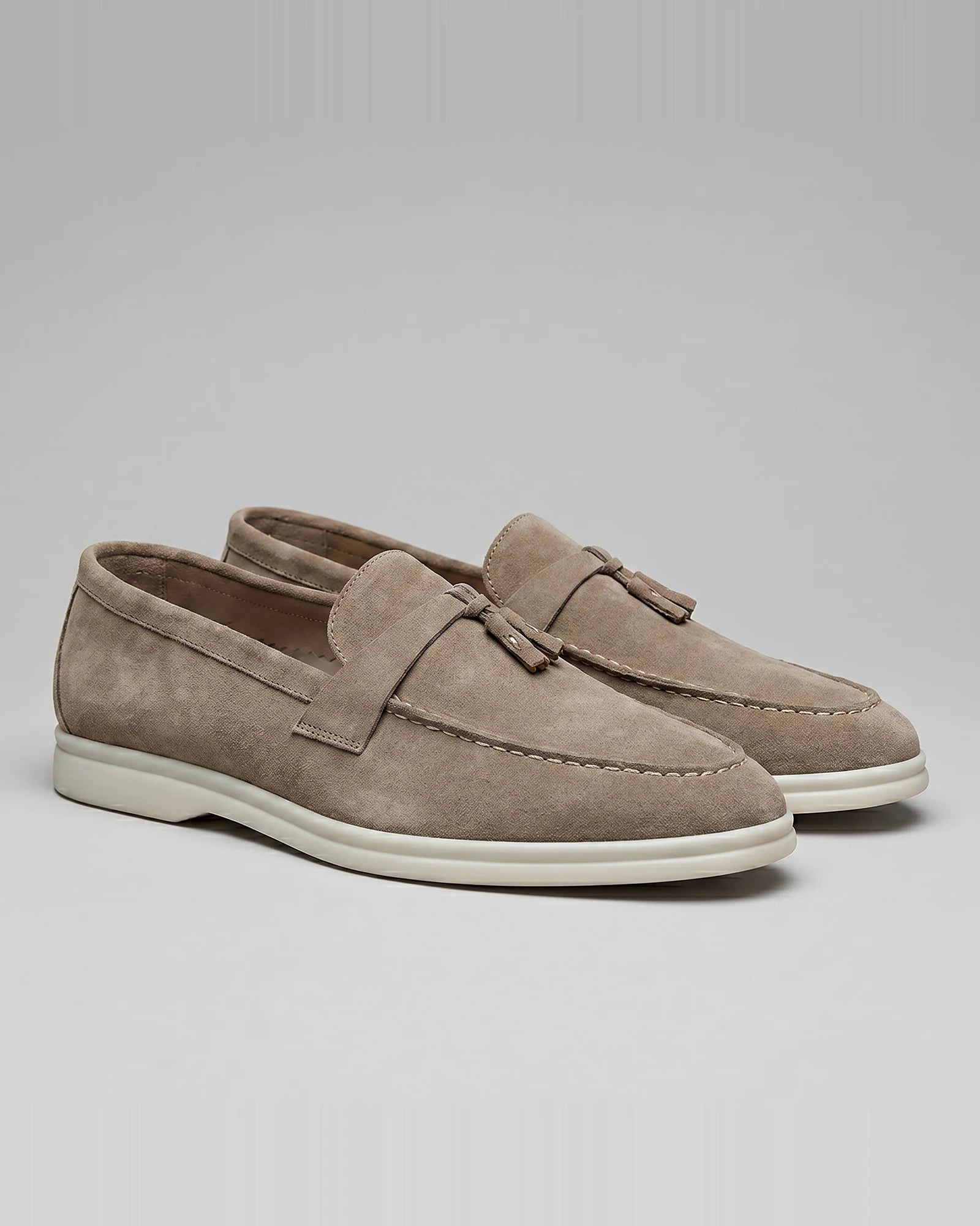 Men's Round Toe Loafers Synthetic Brown & Coffee, Sizes 5–13 - Valedrian — view 32