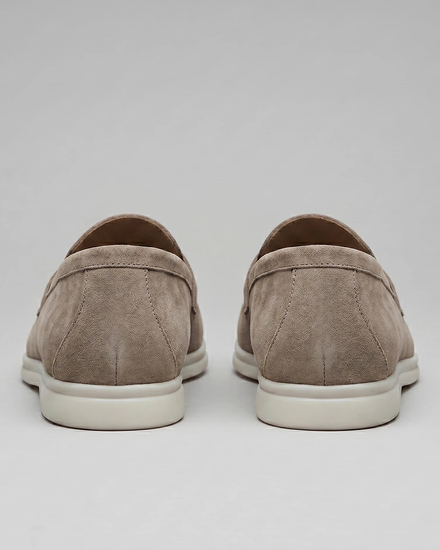 Men's Round Toe Loafers Synthetic Brown & Coffee, Sizes 5–13 - Valedrian — view 34