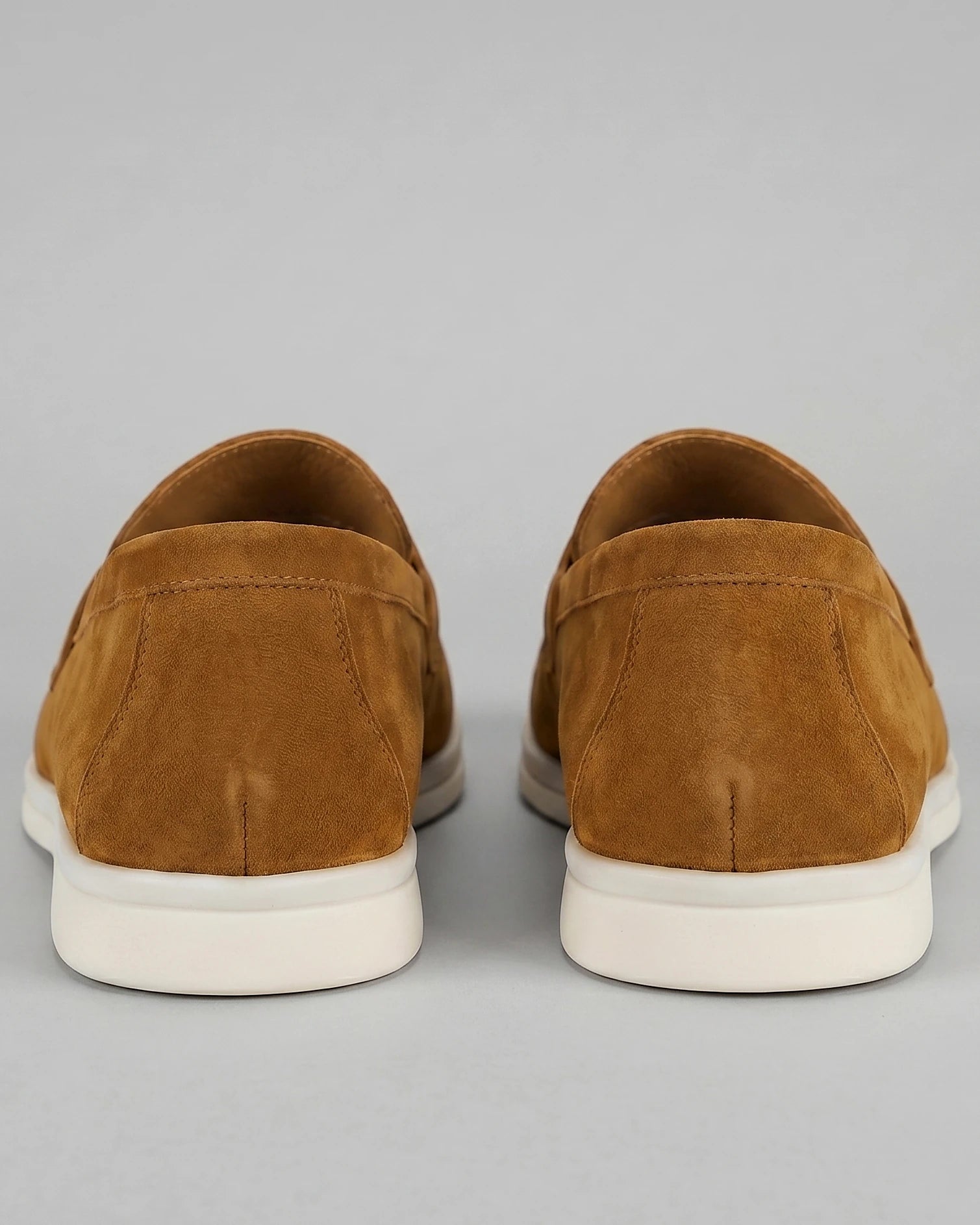 Men's Round Toe Loafers Synthetic Brown & Coffee, Sizes 5–13 - Valedrian — view 9