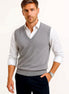 Sleeveless Sweater Vest | Cotton Wool Blend | Classic Fit