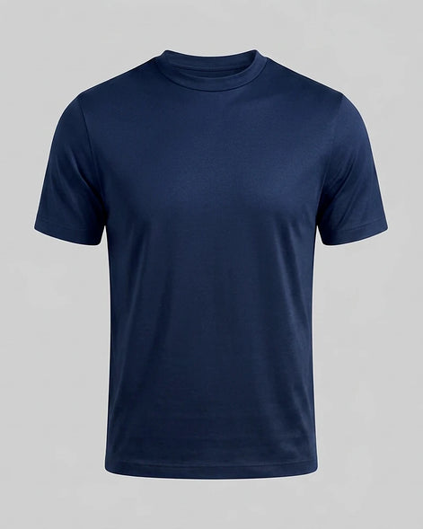 Men's Slim Fit Crewneck T-Shirt Cotton Blend Subtle Sheen – Valedrian — view 10