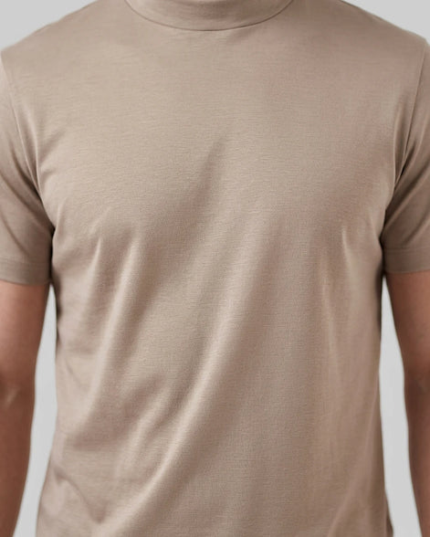 Men's Slim Fit Crewneck T-Shirt Cotton Blend Subtle Sheen – Valedrian — view 14