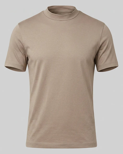 Men's Slim Fit Crewneck T-Shirt Cotton Blend Subtle Sheen – Valedrian — view 15