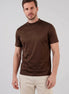 Men's Slim Fit Crewneck T-Shirt Cotton Blend Subtle Sheen – Valedrian