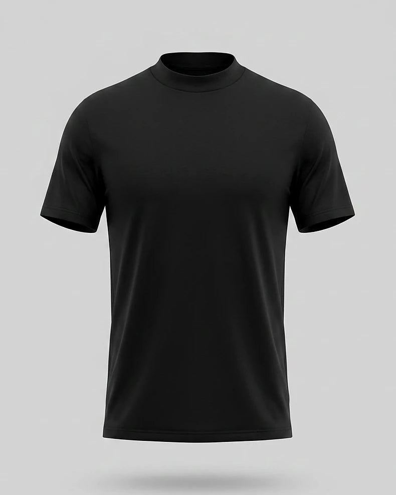 Men's Slim Fit Crewneck T-Shirt Cotton Blend Subtle Sheen – Valedrian — view 25