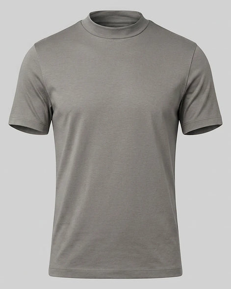 Men's Slim Fit Crewneck T-Shirt Cotton Blend Subtle Sheen – Valedrian — view 30