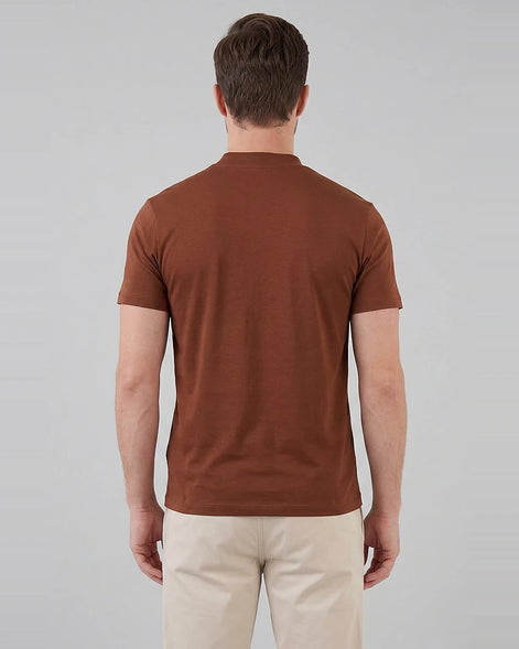 Men's Slim Fit Crewneck T-Shirt Cotton Blend Subtle Sheen – Valedrian — view 33
