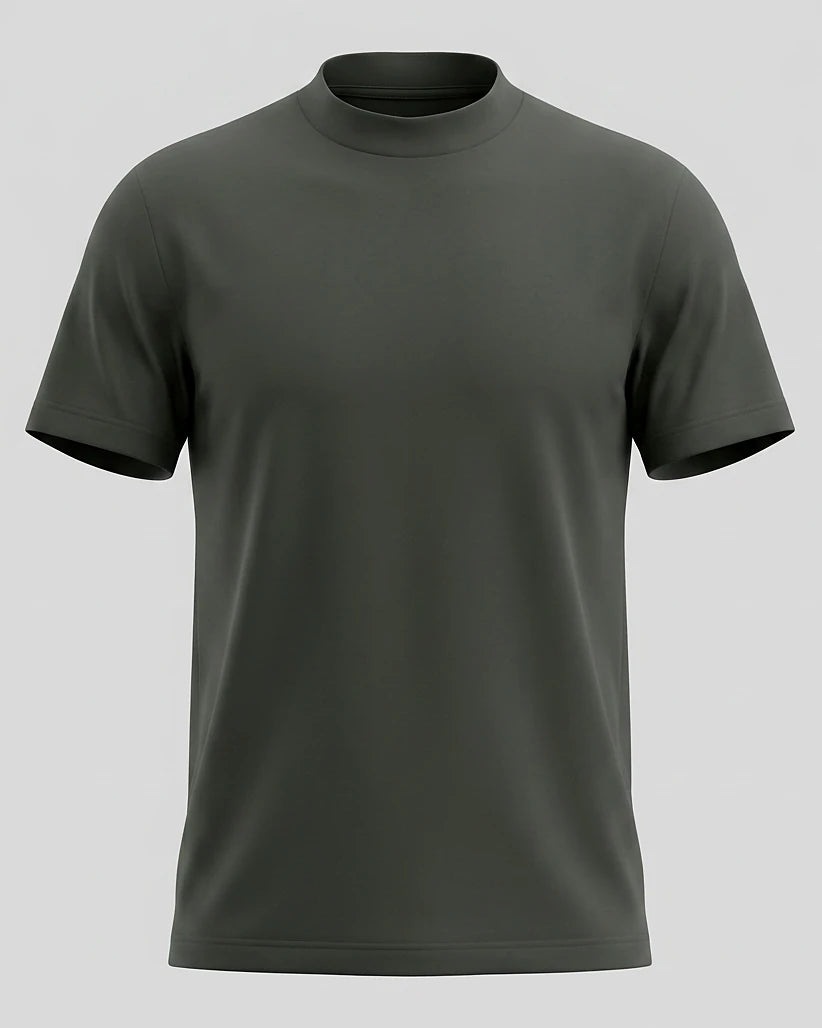 Men's Slim Fit Crewneck T-Shirt Cotton Blend Subtle Sheen – Valedrian — view 40