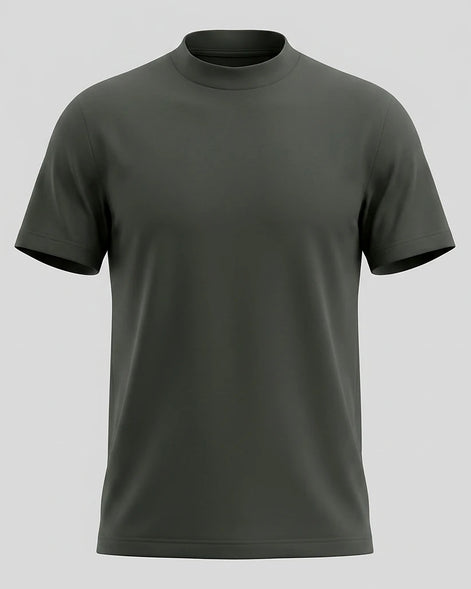 Men's Slim Fit Crewneck T-Shirt Cotton Blend Subtle Sheen – Valedrian — view 40