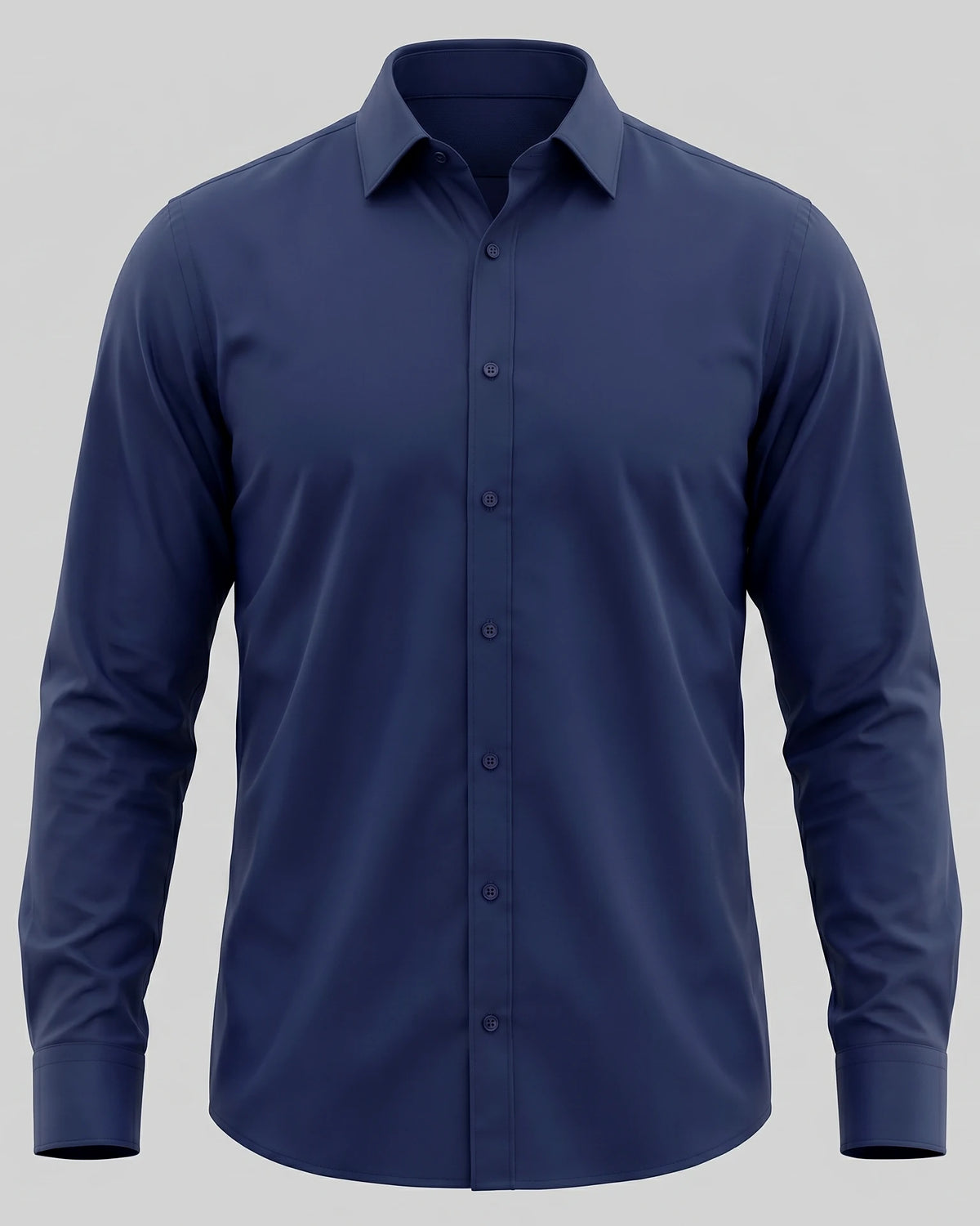 Men's Slim Fit Dress Shirt Long Sleeve Point Collar Polyester - Valedrian — view 11