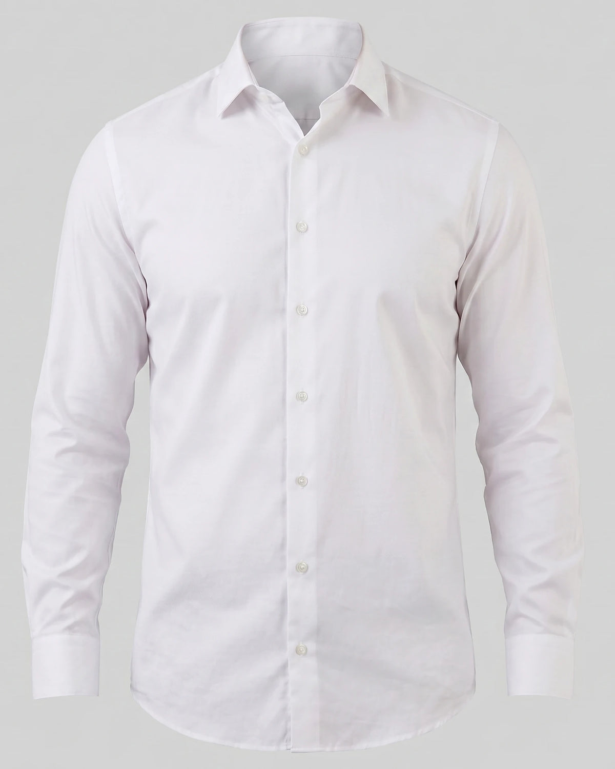 Men's Slim Fit Dress Shirt Long Sleeve Point Collar Polyester - Valedrian — view 2
