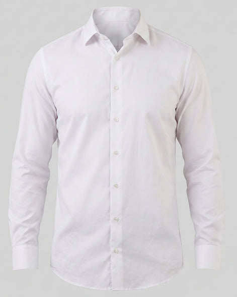 Men's Slim Fit Dress Shirt Long Sleeve Point Collar Polyester - Valedrian — view 2
