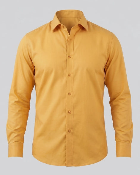 Men's Slim Fit Dress Shirt Long Sleeve Point Collar Polyester - Valedrian — view 21