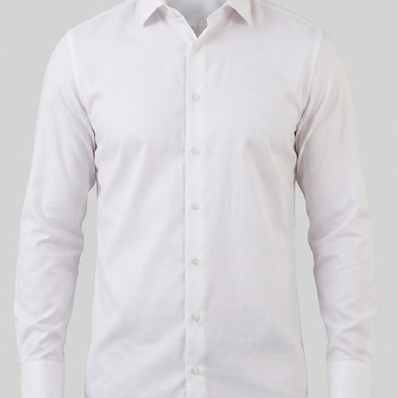 Men's Slim Fit Dress Shirt Long Sleeve Point Collar Polyester - Valedrian — view 2