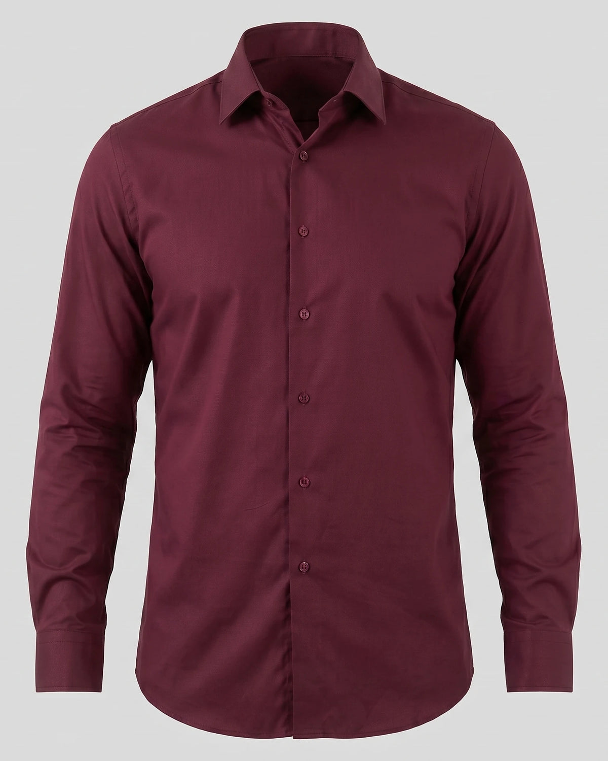 Men's Slim Fit Dress Shirt Long Sleeve Point Collar Polyester - Valedrian — view 31