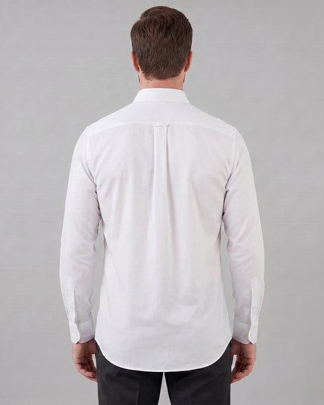 Men's Slim Fit Dress Shirt Long Sleeve Point Collar Polyester - Valedrian — view 4