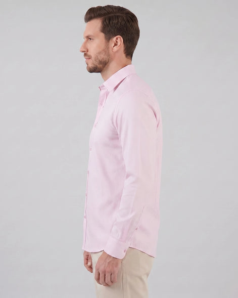 Men's Slim Fit Dress Shirt Long Sleeve Point Collar Polyester - Valedrian — view 58