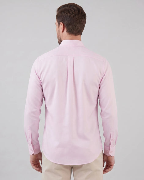 Men's Slim Fit Dress Shirt Long Sleeve Point Collar Polyester - Valedrian — view 59
