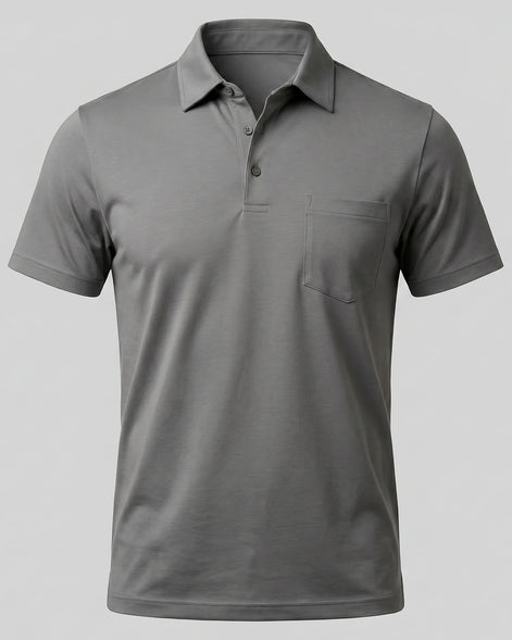 Men's Slim Fit Polo Shirt - Black or Green, XS to 3XL - Valedrian — view 16
