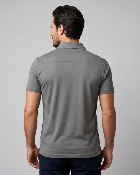 Men's Slim Fit Polo Shirt - Black or Green, XS to 3XL - Valedrian — view 19