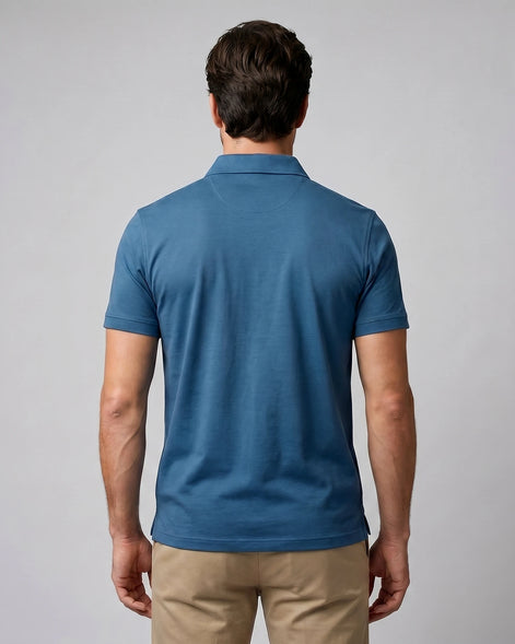 Men's Slim Fit Polo Shirt - Black or Green, XS to 3XL - Valedrian — view 24