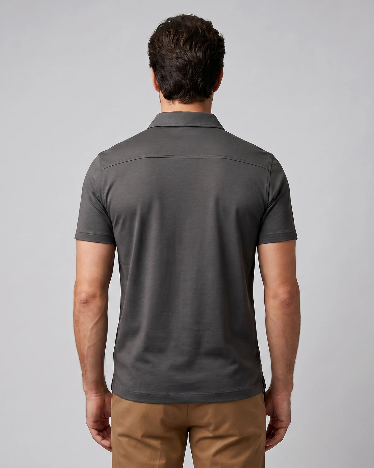 Men's Slim Fit Polo Shirt - Black or Green, XS to 3XL - Valedrian — view 3