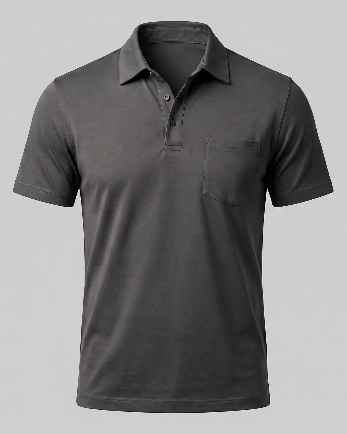 Men's Slim Fit Polo Shirt - Black or Green, XS to 3XL - Valedrian — view 4