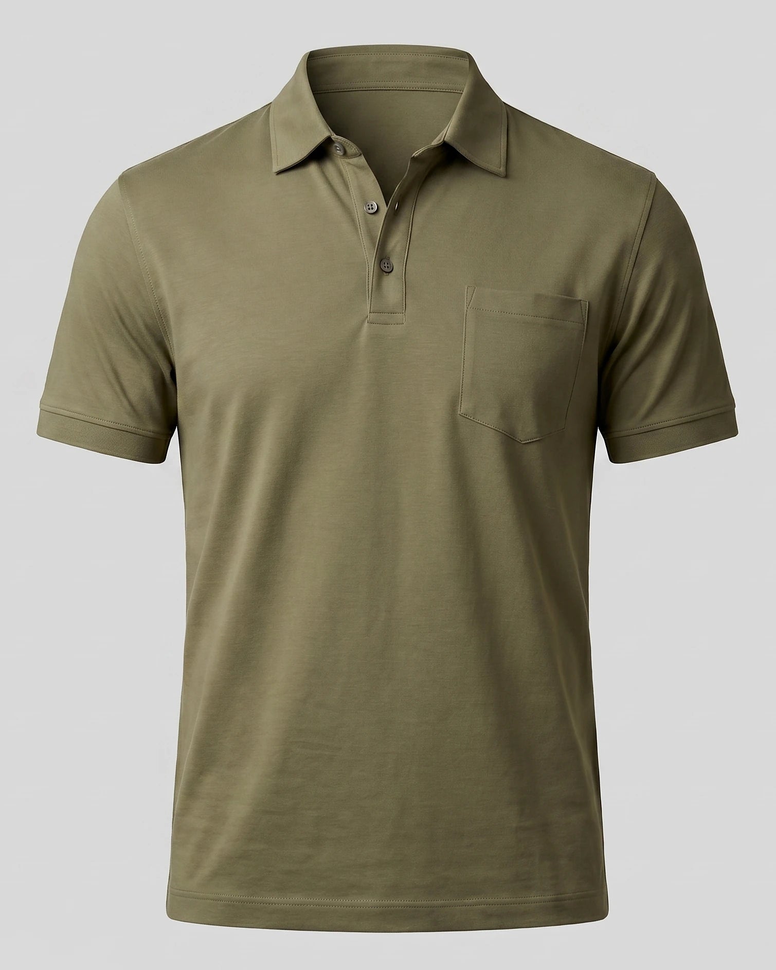 Men's Slim Fit Polo Shirt - Black or Green, XS to 3XL - Valedrian — view 6