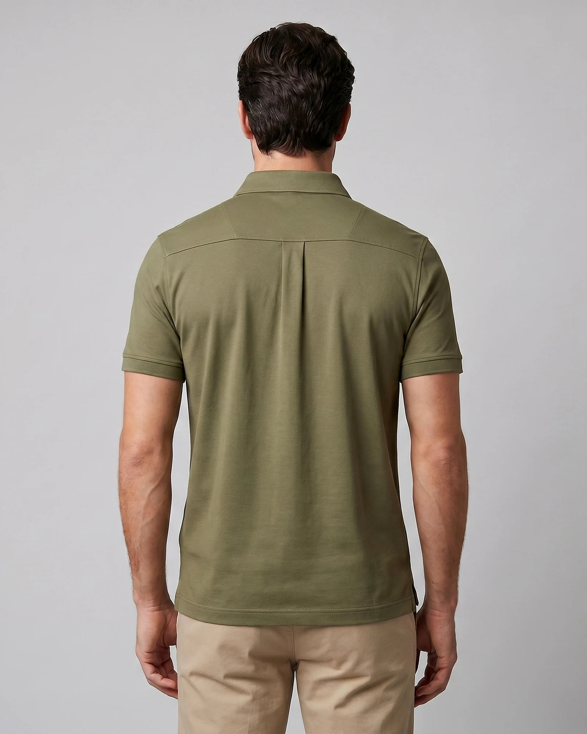 Men's Slim Fit Polo Shirt - Black or Green, XS to 3XL - Valedrian — view 9