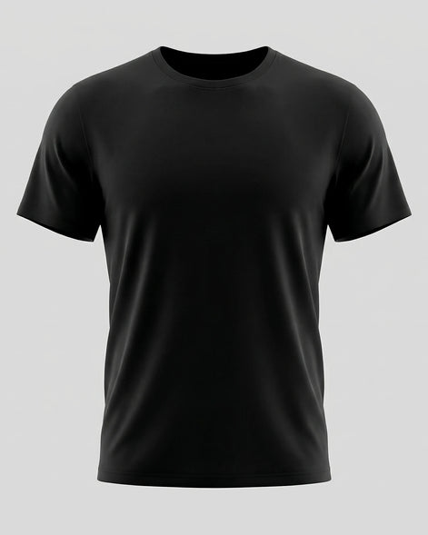 Men's Slim Fit T-Shirt in White and Black Soft Breathable Fabric - Valedrian — view 15