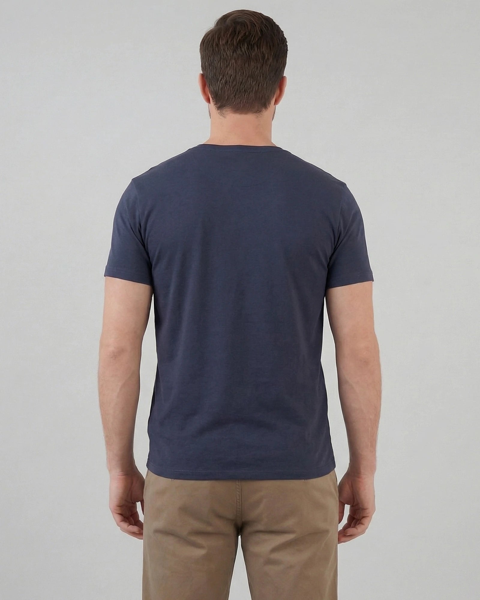 Men's Slim Fit T-Shirt in White and Black Soft Breathable Fabric - Valedrian — view 18
