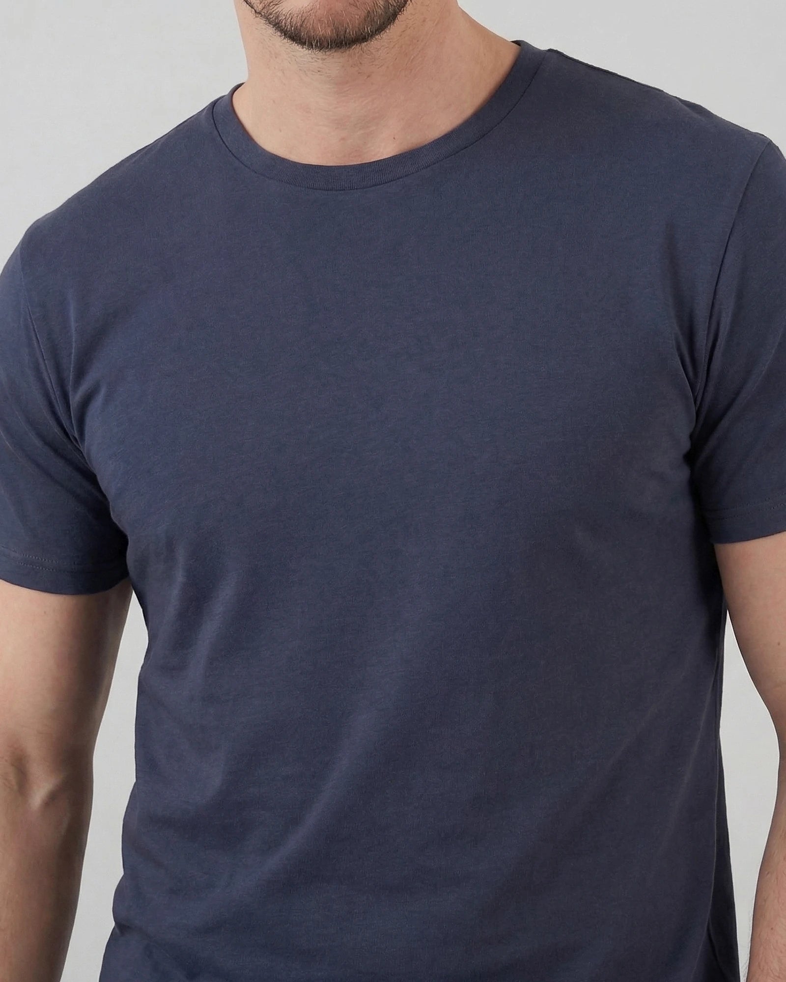 Men's Slim Fit T-Shirt in White and Black Soft Breathable Fabric - Valedrian — view 19