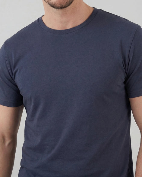 Men's Slim Fit T-Shirt in White and Black Soft Breathable Fabric - Valedrian — view 19