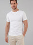 Men's Slim Fit T-Shirt in White and Black Soft Breathable Fabric - Valedrian