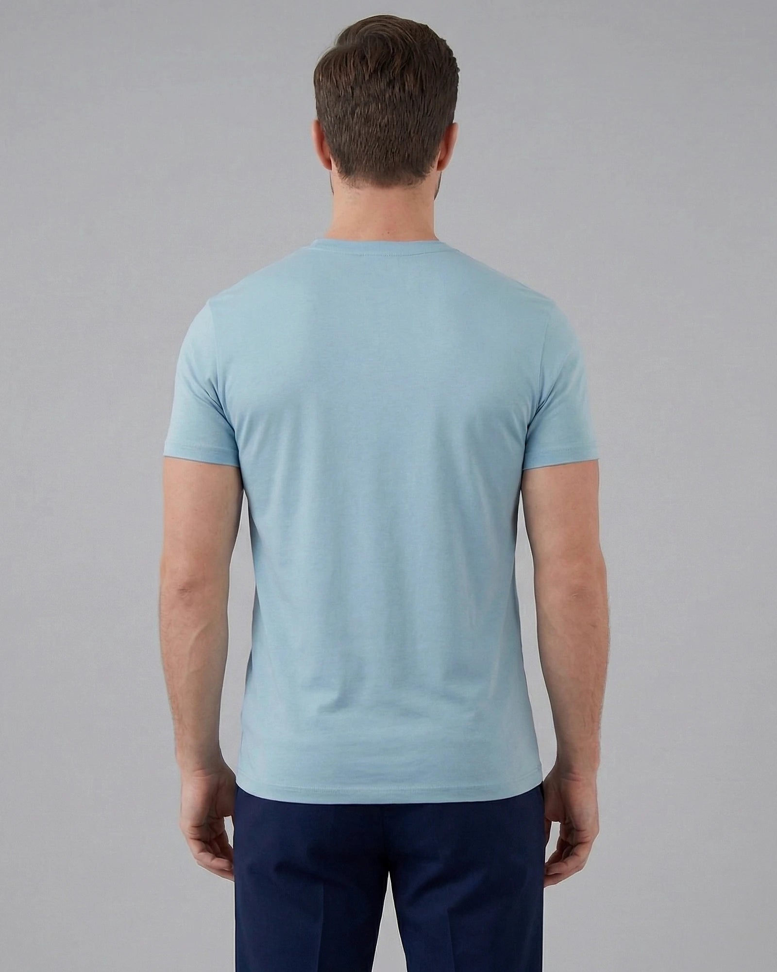 Men's Slim Fit T-Shirt in White and Black Soft Breathable Fabric - Valedrian — view 23