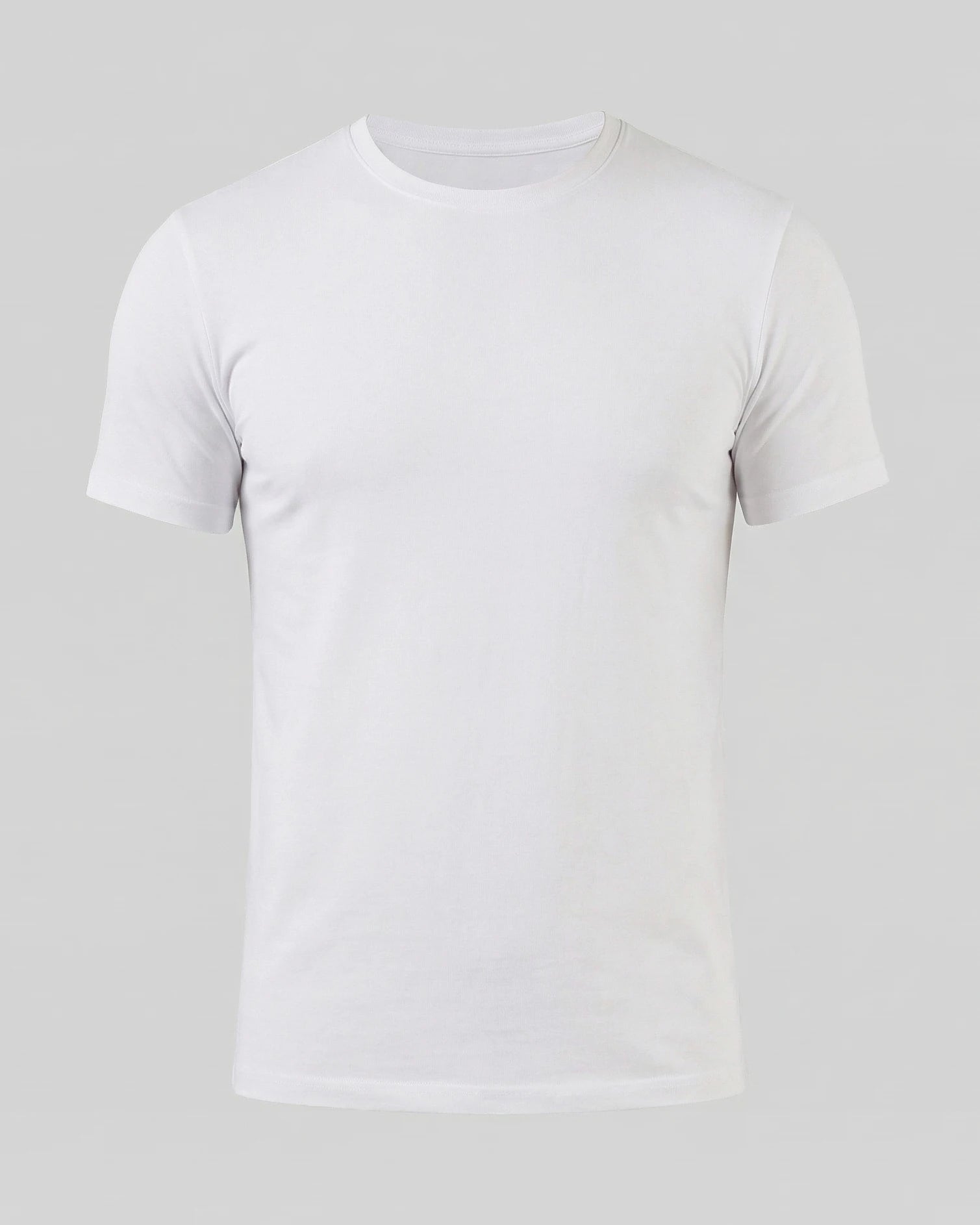 Men's Slim Fit T-Shirt in White and Black Soft Breathable Fabric - Valedrian — view 5