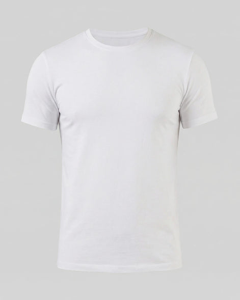 Men's Slim Fit T-Shirt in White and Black Soft Breathable Fabric - Valedrian — view 5