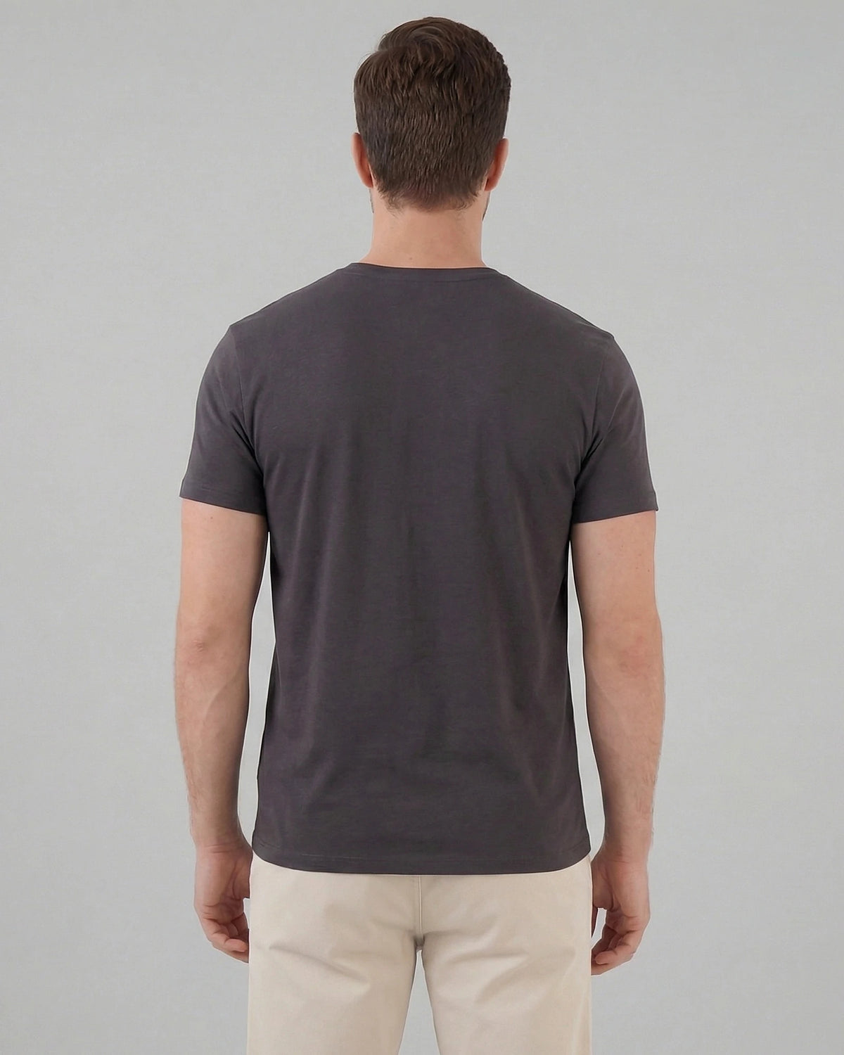 Men's Slim Fit T-Shirt in White and Black Soft Breathable Fabric - Valedrian — view 8