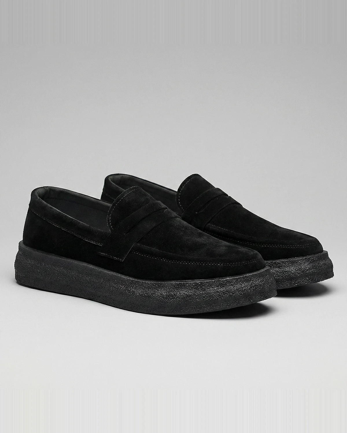 Men's Slip-On Loafers - Synthetic Upper, Rubber Outsole, Brown & Black | Valedrian — view 11
