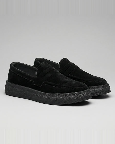 Men's Slip-On Loafers - Synthetic Upper, Rubber Outsole, Brown & Black | Valedrian — view 11