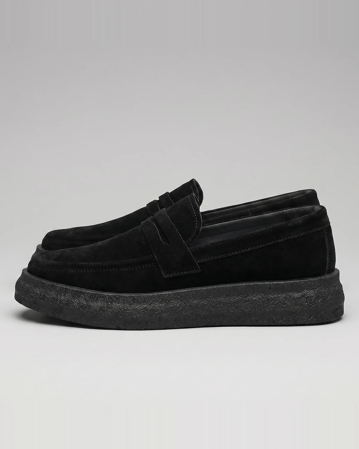 Men's Slip-On Loafers - Synthetic Upper, Rubber Outsole, Brown & Black | Valedrian — view 12